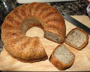 Garlic infused sourdough bread