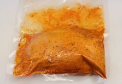 Coconut chilli chicken after 12 hours marinading