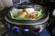 Pop in the slow cooker for 5 hours ..or an oven set to 100°C [225°F]