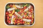 Thumbnail for File:Sausage, tomato and pepper bake with balsamic vinegar recipe.jpg