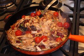 Leftover chicken in adobo sauce