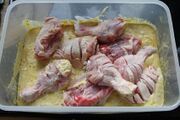 Chicken pieces ready to marinate, the easy way