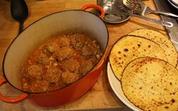 With tortillas and pasta shells!