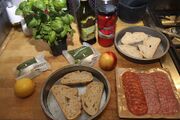 The ingredients, the nectarine was unused in the end.
