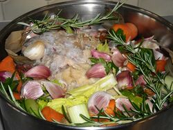 Before adding the water
