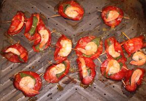 Prawns with sage and chorizo