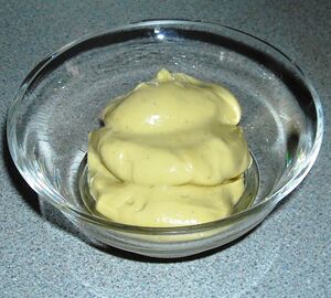 Mustard and garlic mayonnaise