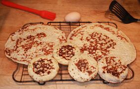 Home-made crumpet recipe