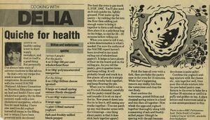Delia Smith, Radio Times article, 1985