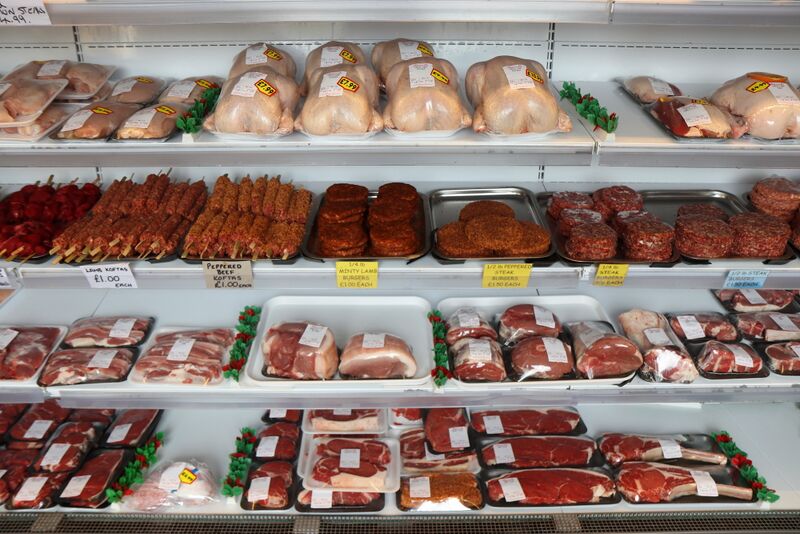 File:Russells Butchers of Upwell Norfolk Chicken Steak and Pork.jpg