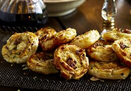 Gluten free sausage and Cheddar cheese pin wheels (GF)