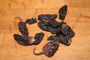 Dried chipotle chillies