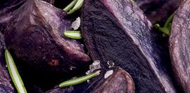 Purple Majesty potato wedges