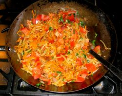 The stuffing mixture - just before the cheese goes in)