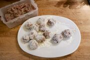 Dusting with white cornmeal