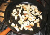 Toasted halloumi cheese