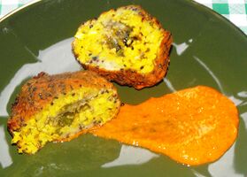 Masala cheese and rice