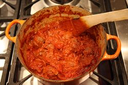 Tomato sauce reduced