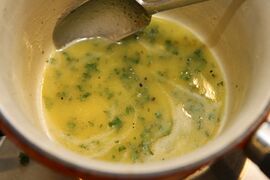 Lemon and parsley sauce, simple, quick and effective