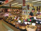 Olives at the covered market in Avignon