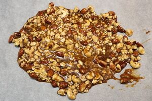 Nut brittle based on Rick Stein's TV recipe