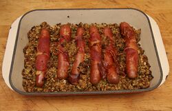 Bed the Franks down into the stuffing