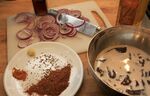 Thumbnail for File:Hugh's merguez liver and onions recipe ingredients.jpg