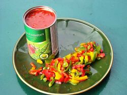 Tomatoes and peppers
