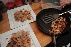 Ready to serve with some left over for my breakfast!