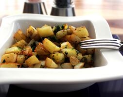 Batatas harras (Lebanese spiced potatoes)