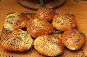 White bread rolls