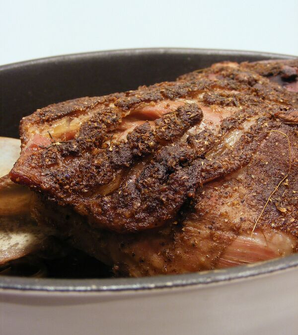 Slow roast lamb shoulder with a Raselhanout rub Meat recipe