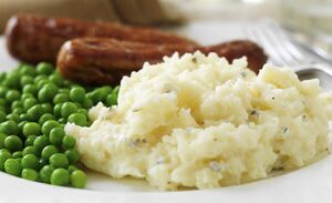 Sausage and chive Philadelphia mashed potato