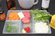 Steak Diane - the ingredients