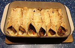 Baked to perfection - crispy, yet moist inside.