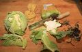 Roughly trim the cauliflower