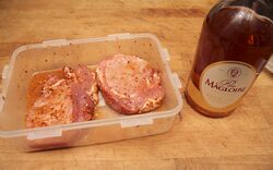 Marinating in calvados
