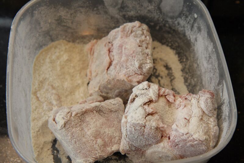 Coat with seasond flour (cheat) jpg